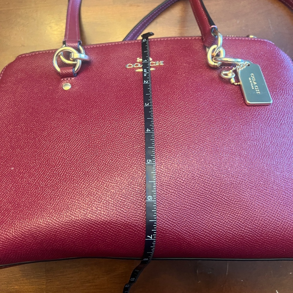 Coach Burgundy Satchel Bag - Picture 8 of 9